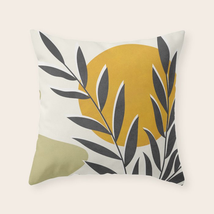 Plant Design 01 Throw Pillow Gallery Image 6
