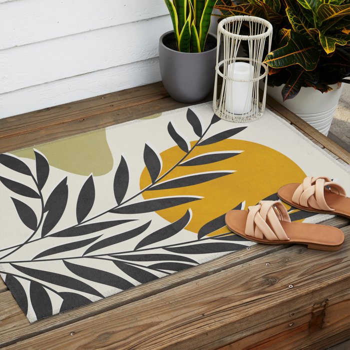Plant Design 01 Outdoor Rug Gallery Image 2