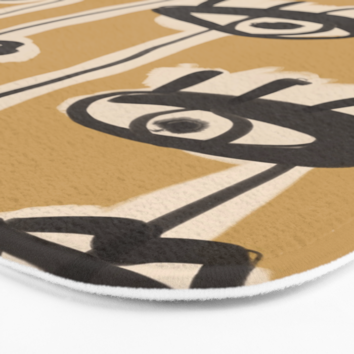 Abstract line art eyes 11 Bath Mat Gallery Image 3