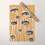 Abstract line art eyes 11 Wrapping Paper Gallery Image 1