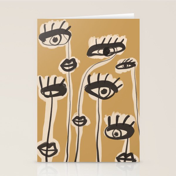 Abstract line art eyes 11 Stationery Card Gallery Image 2