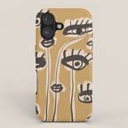 Abstract line art eyes 11 iPhone Case Gallery Image 1