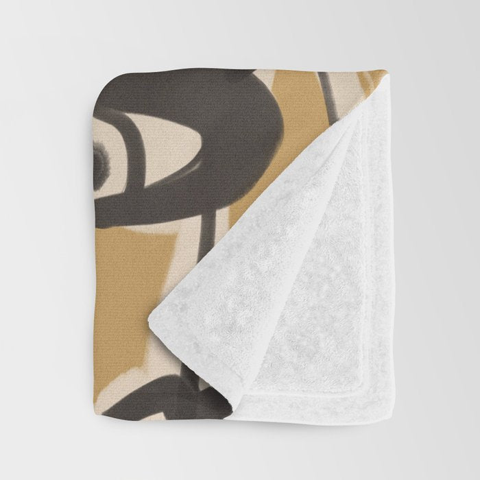 Abstract line art eyes 11 Throw Blanket Gallery Image 3