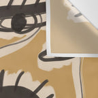 Abstract line art eyes 11 Wall Tapestry Gallery Image 3