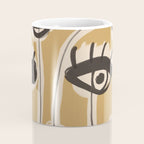 Abstract line art eyes 11 Coffee Mug Gallery Image 4