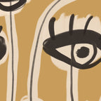 Abstract line art eyes 11 Coffee Mug Gallery Image 2