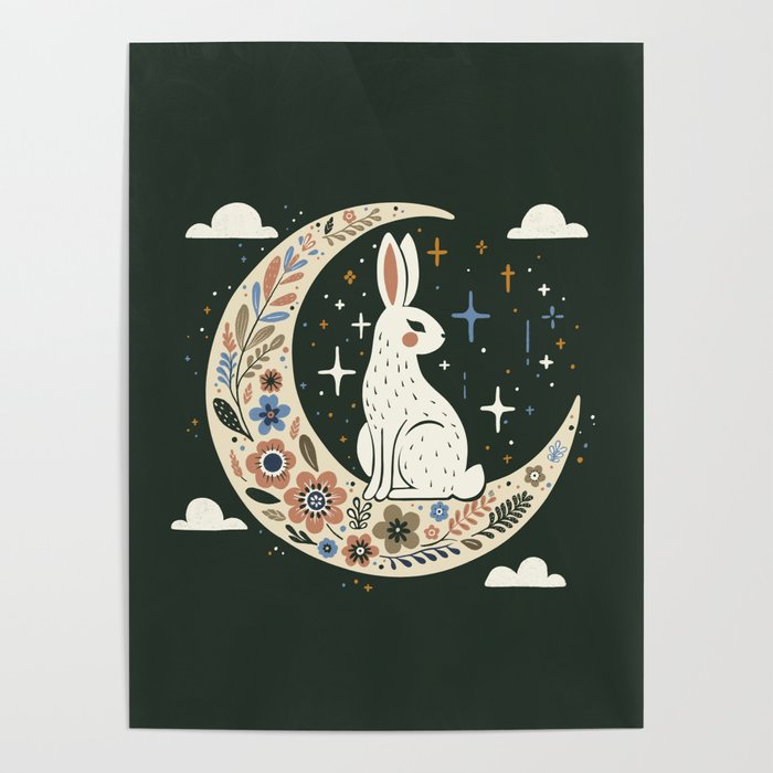 Rabbit on the moon  Poster Gallery Image 4