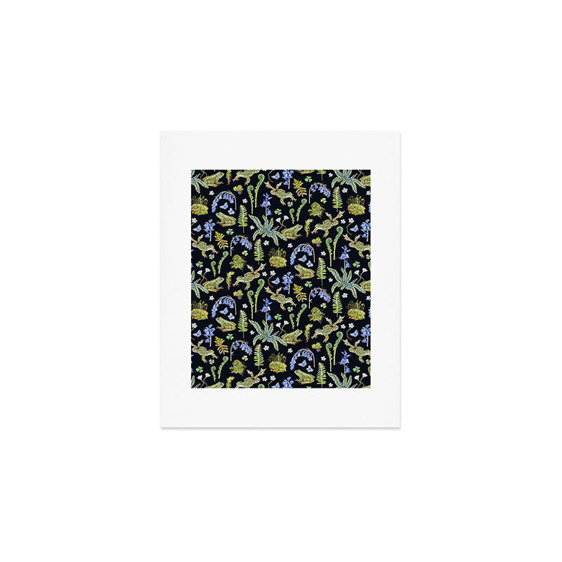 Frolicking Frogs and Ferns Art Print Gallery Image 1