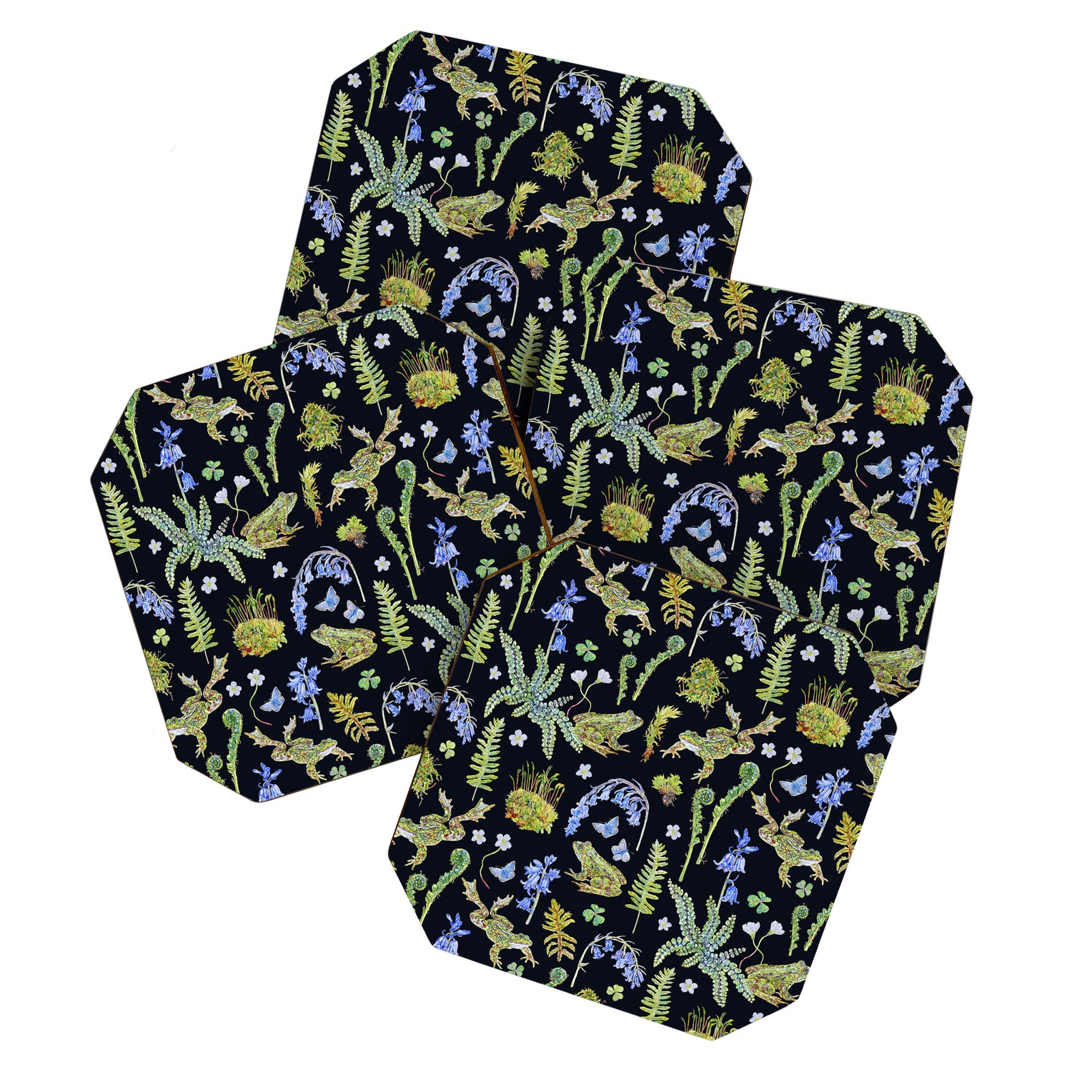 Frolicking Frogs and Ferns Coaster Gallery Image 1