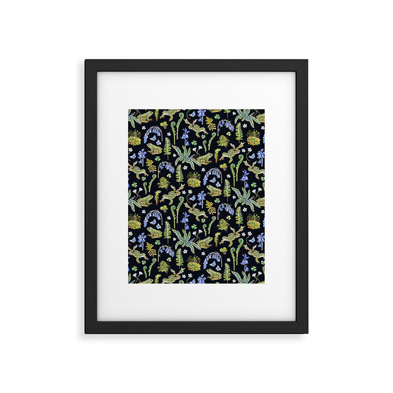 Frolicking Frogs and Ferns Framed Art Print Gallery Image 5