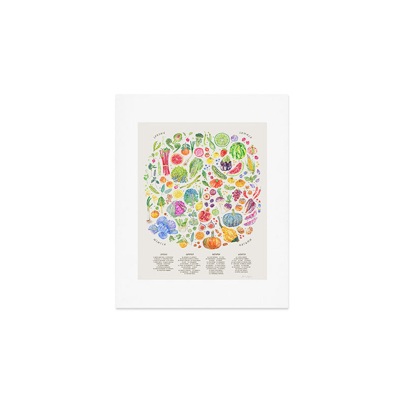 Seasonal Harvests - Neutral Art Print Gallery Image 1
