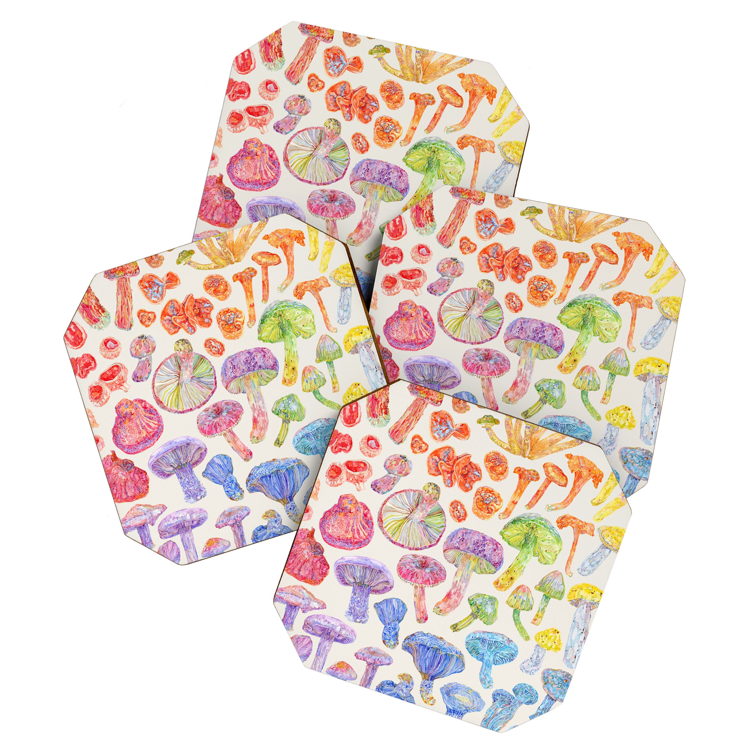 Wild Mushroom Rainbow - Neutral Coaster Gallery Image 1