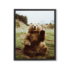 Hi Bear Framed Canvas Print Gallery Image 6
