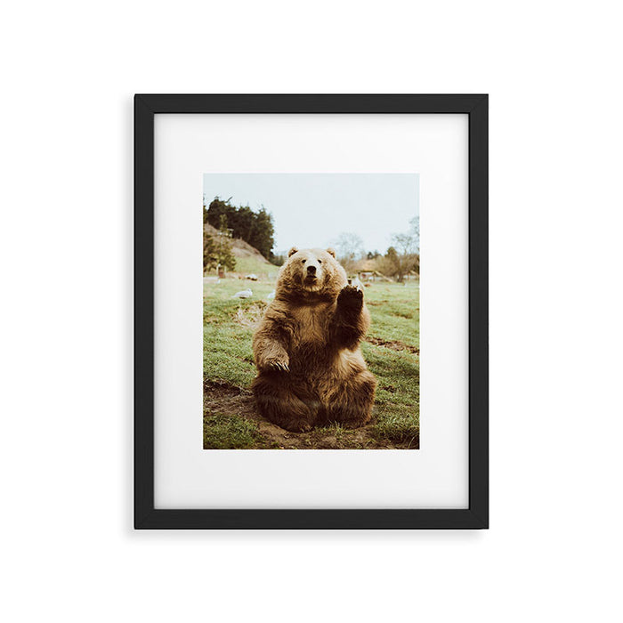 Hi Bear Framed Art Print Gallery Image 1