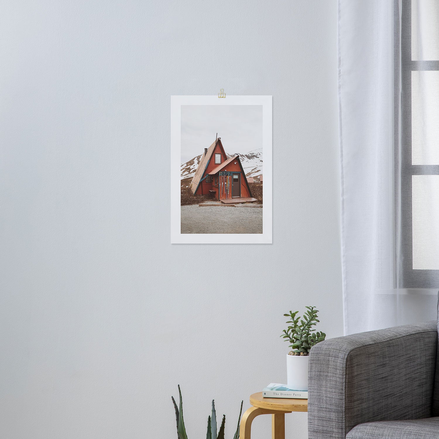 Red Cabin Art Print Gallery Image 3