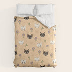 Cat Faces and Flowers Duvet Cover Gallery Image 6