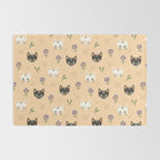 Cat Faces and Flowers Rug Gallery Image 2
