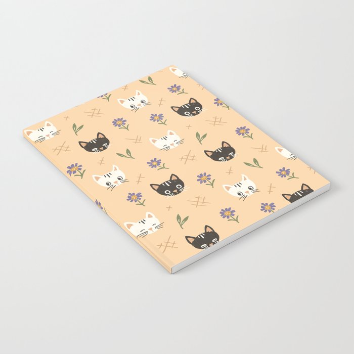 Cat Faces and Flowers Notebook Gallery Image 1