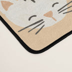 Cat Faces and Flowers Desk Mat Gallery Image 4