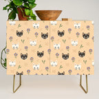 Cat Faces and Flowers Credenza Gallery Image 1