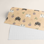 Cat Faces and Flowers Wrapping Paper Gallery Image 2