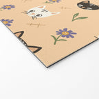 Cat Faces and Flowers Welcome Mat Gallery Image 2
