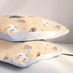 Cat Faces and Flowers Pillow Sham Gallery Image 3