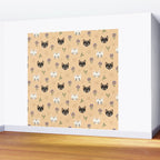 Cat Faces and Flowers Wall Mural Gallery Image 2