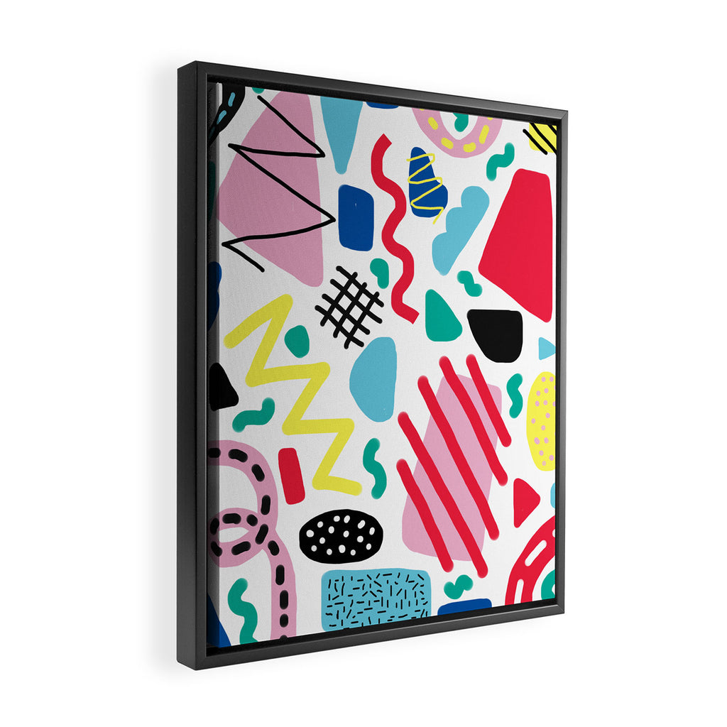 Memphis Pop Framed Canvas Print Gallery Image 2