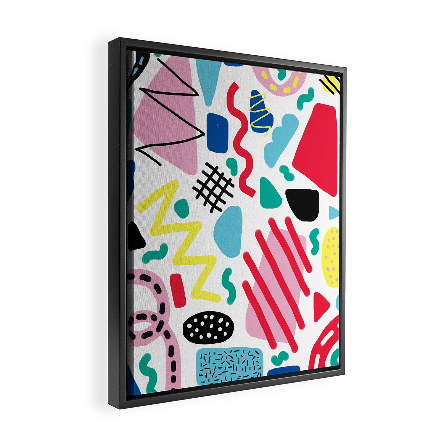 Memphis Pop Framed Canvas Print Gallery Image 2