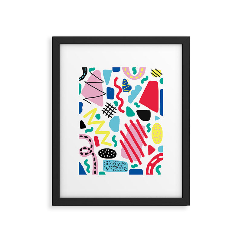 Memphis Pop Framed Art Print