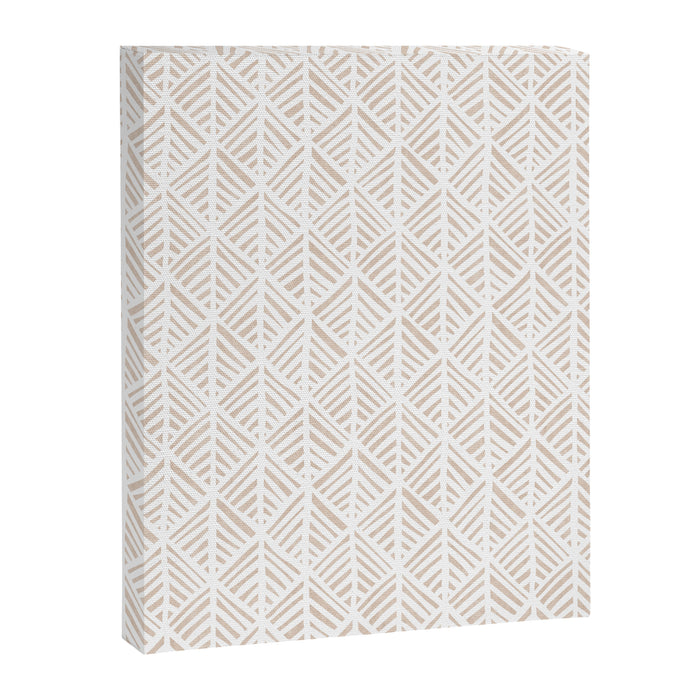 Abstract Leaf Pattern in Tan Canvas Print Gallery Image 1