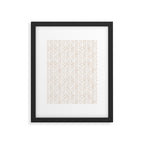 Abstract Leaf Pattern in Tan Framed Art Print Gallery Image 6
