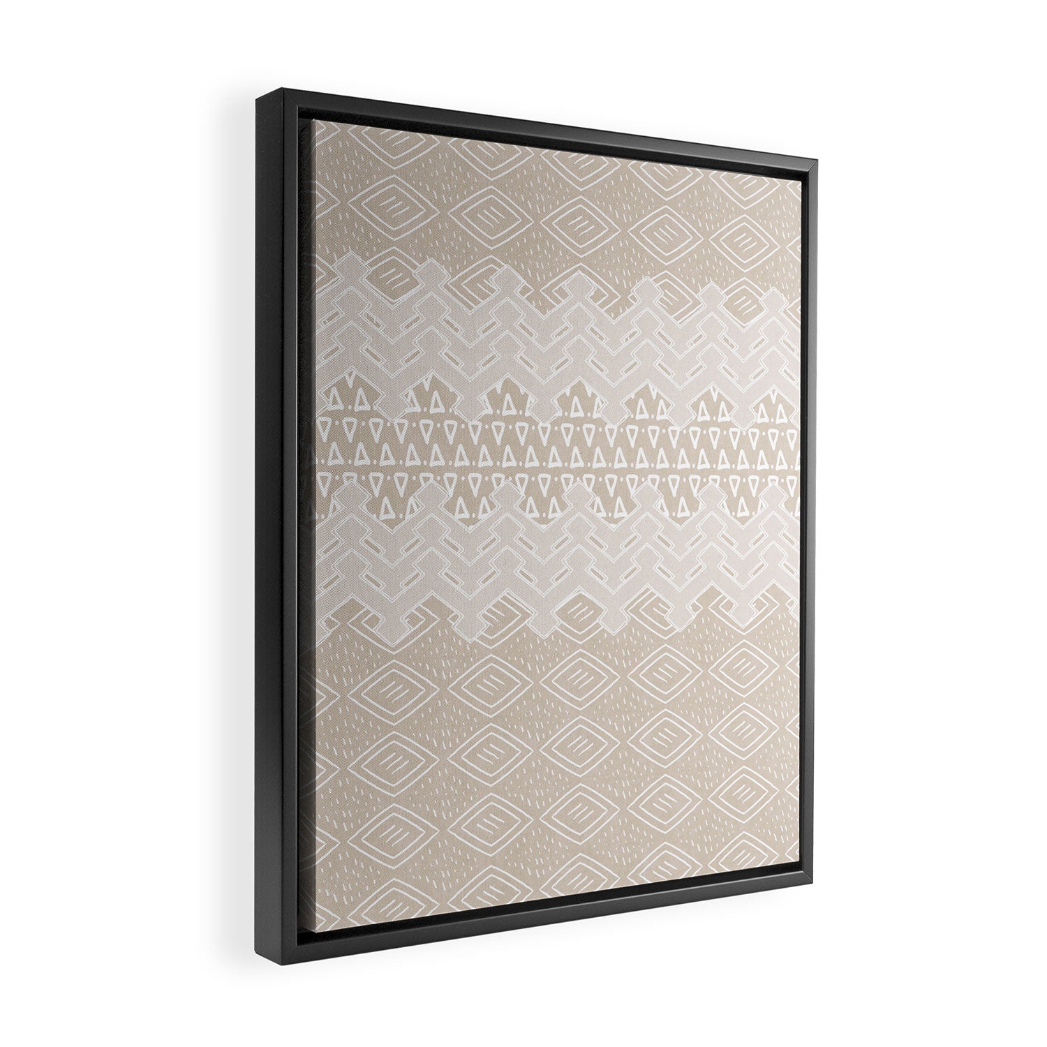 Akra in Tan Framed Canvas Print Gallery Image 2