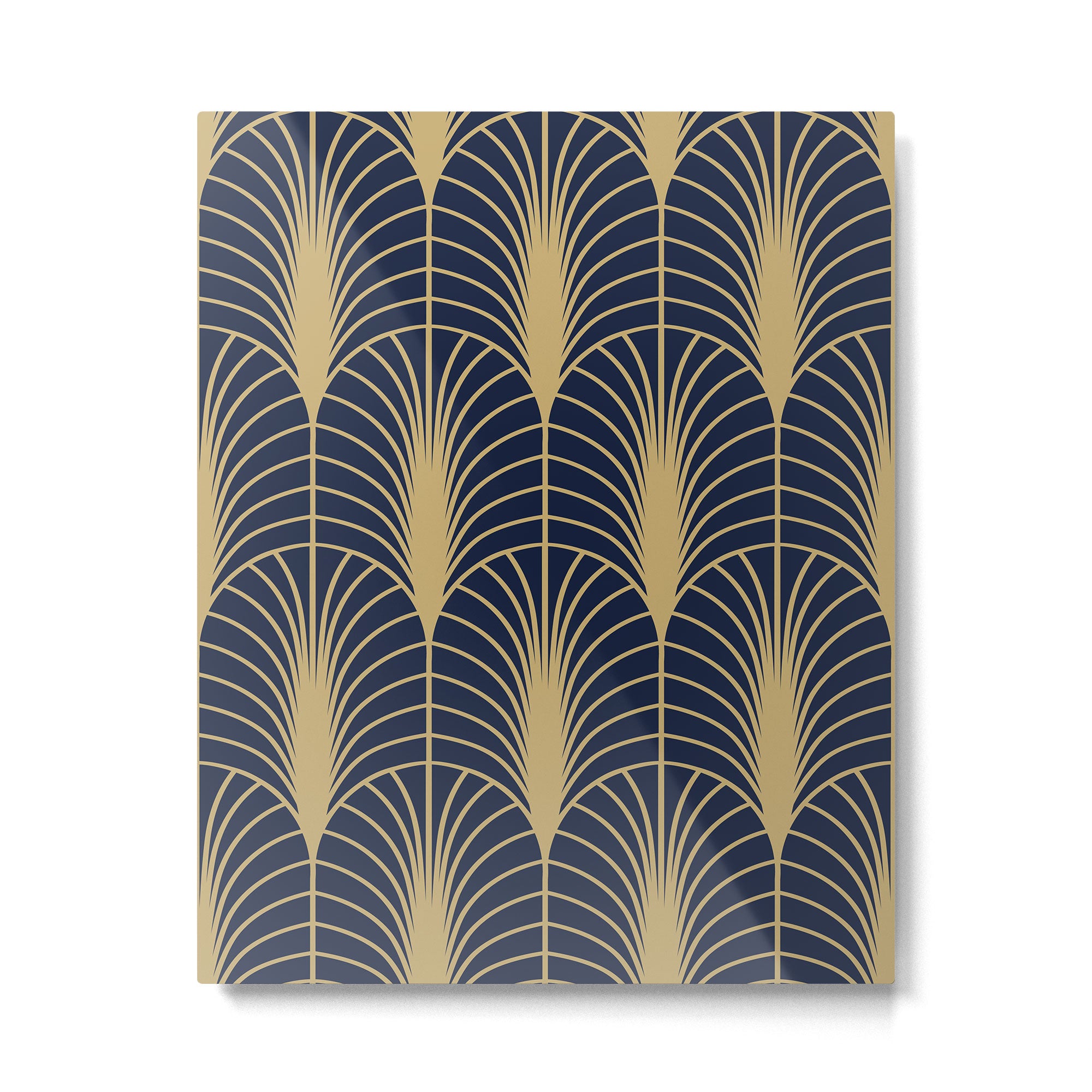 Arches in Navy and Gold Metal Print Gallery Image 6