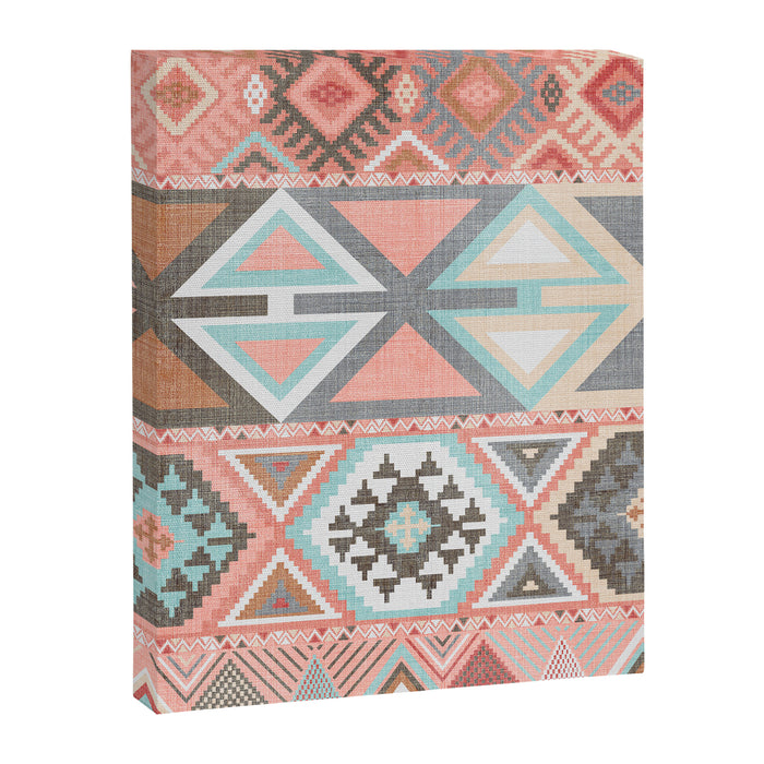 Aztec Artisan in Pink Canvas Print Gallery Image 1