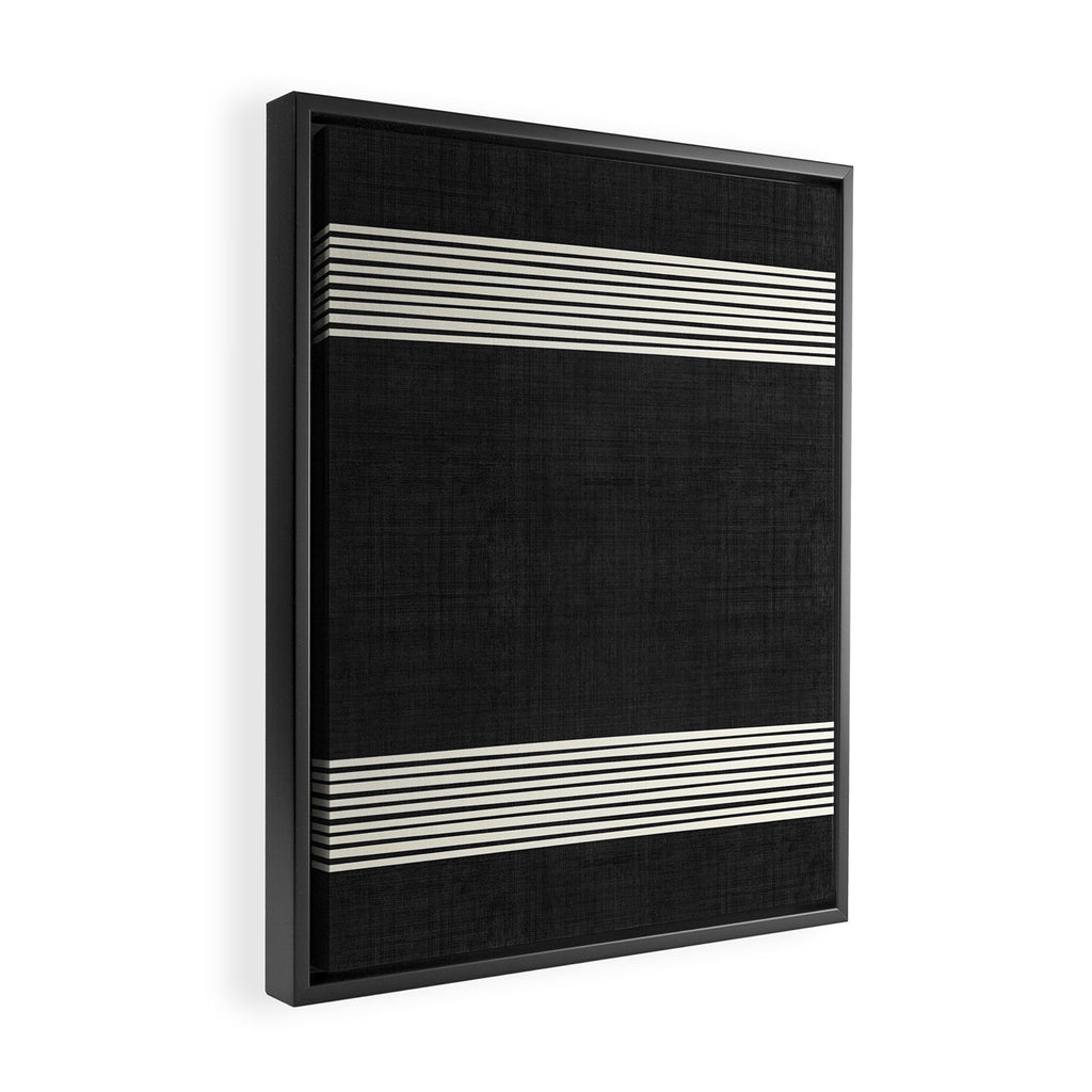 Band in Black and White Framed Canvas Print Gallery Image 2