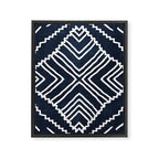Beni in Navy Framed Canvas Print Gallery Image 8