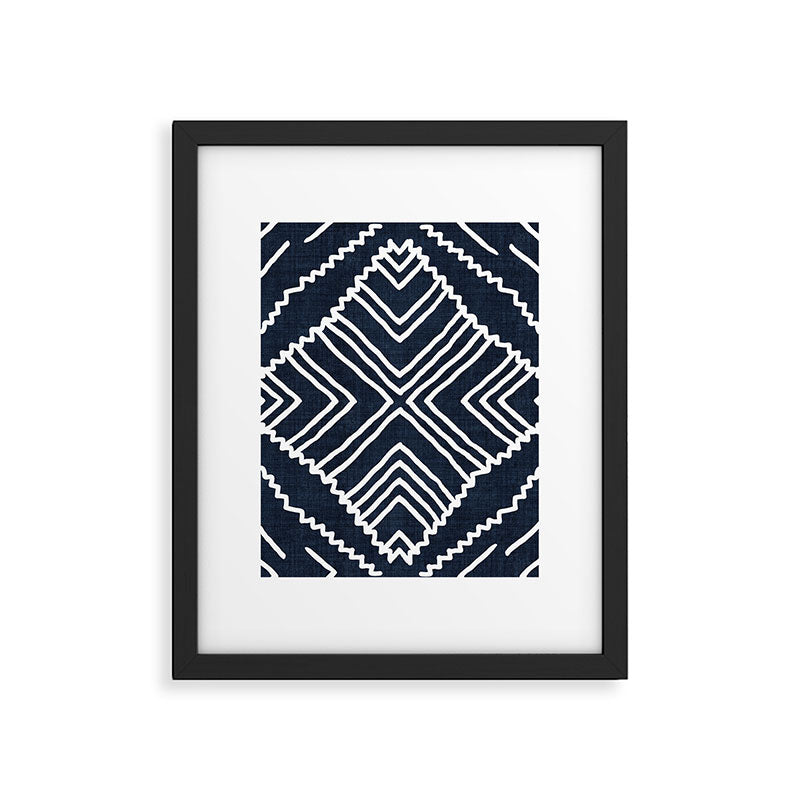Beni in Navy Framed Art Print Gallery Image 6