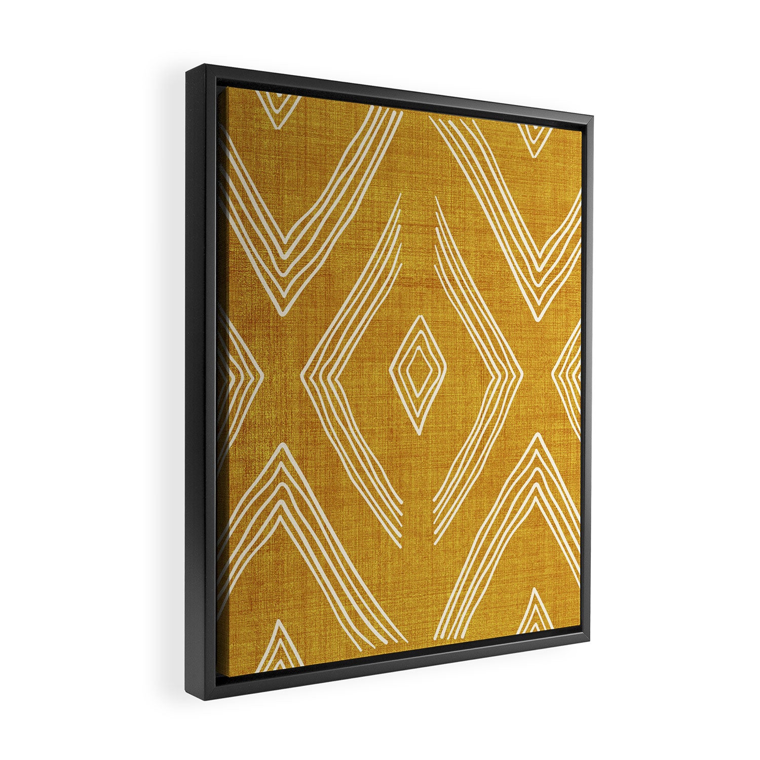 Birch in Gold Framed Canvas Print Gallery Image 2