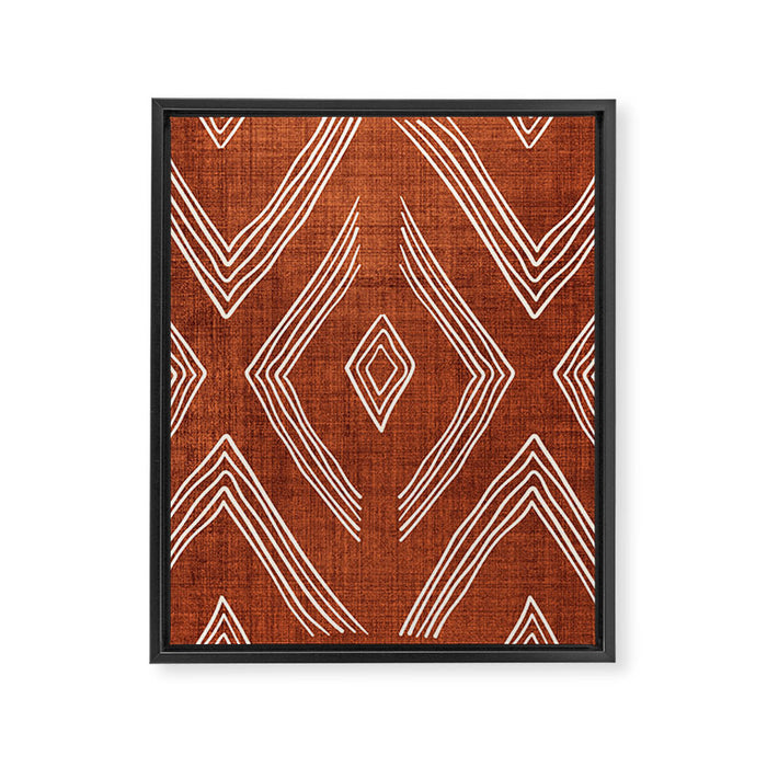 Birch in Rust Framed Canvas Print Gallery Image 1