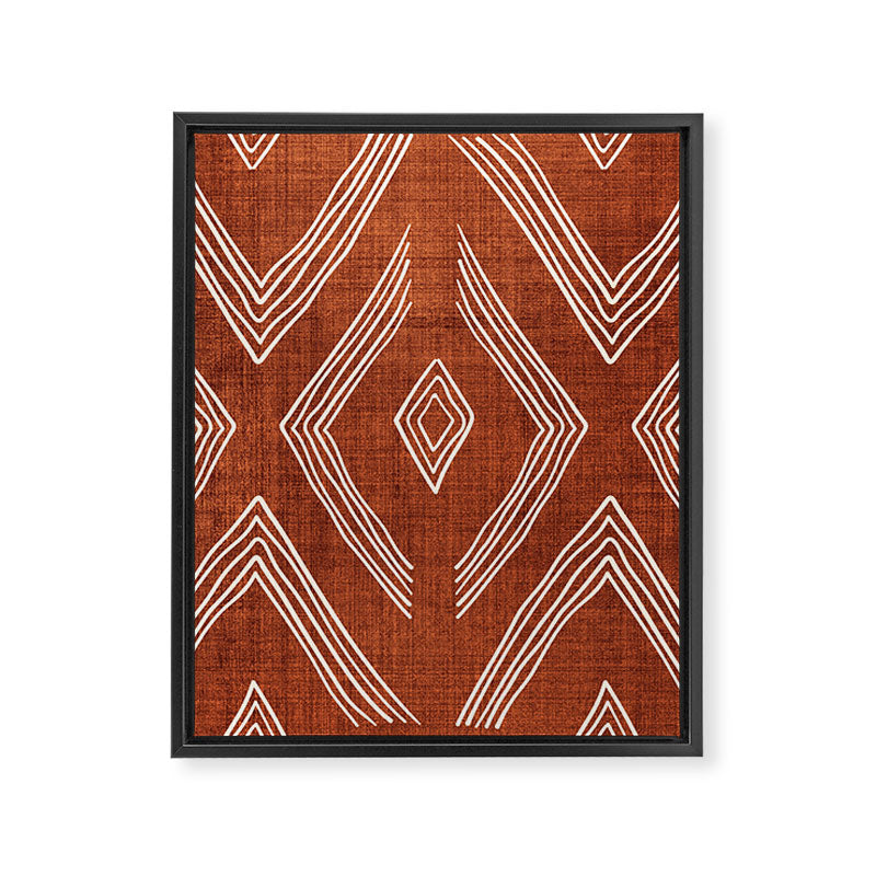 Birch in Rust Framed Canvas Print Gallery Image 8