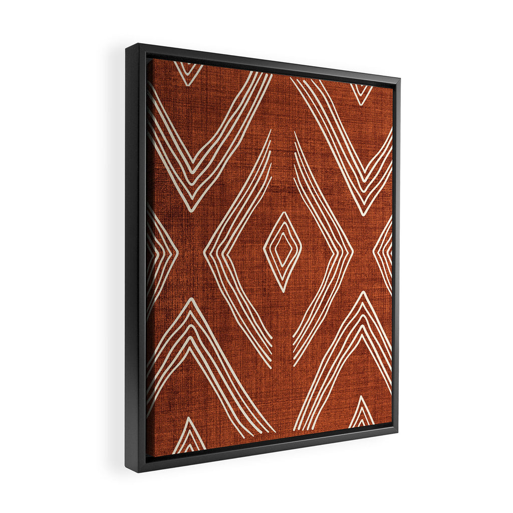 Birch in Rust Framed Canvas Print Gallery Image 2