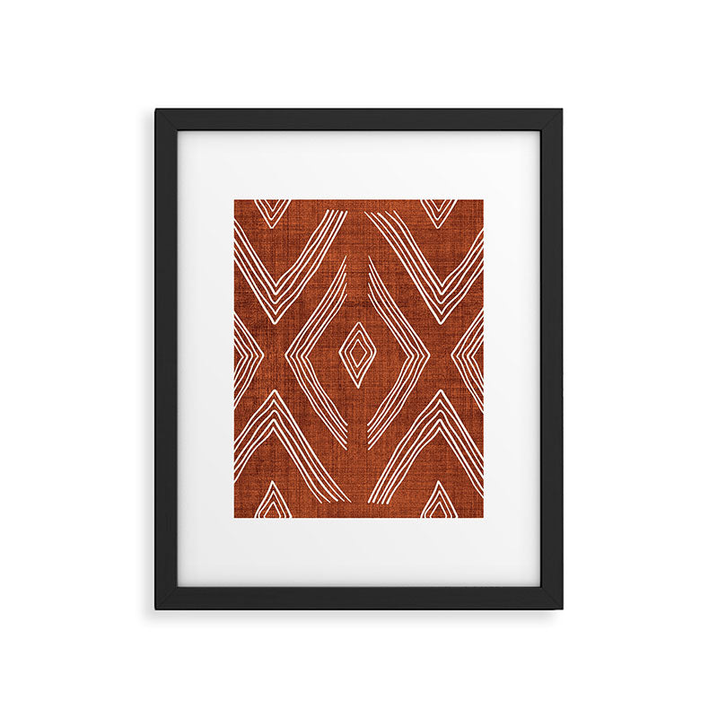 Birch in Rust Framed Art Print Gallery Image 4