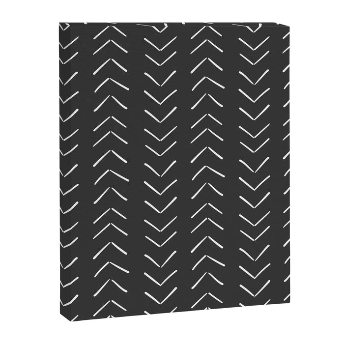 Boho Big Arrows in Black and White Canvas Print Gallery Image 1