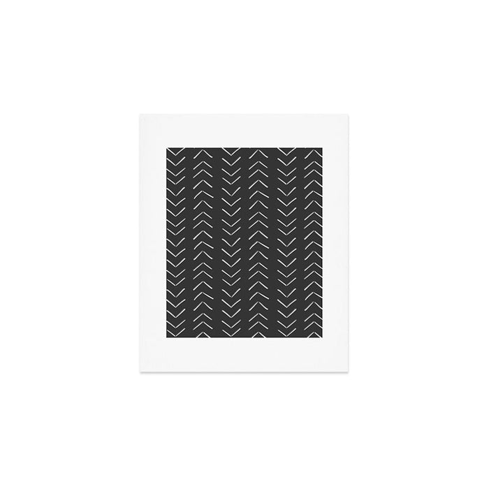 Boho Big Arrows in Black and White Art Print Gallery Image 1
