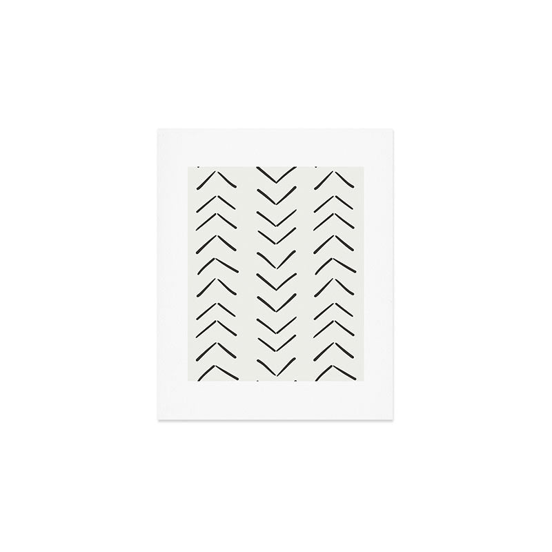 Boho Big Arrows in Cream Art Print