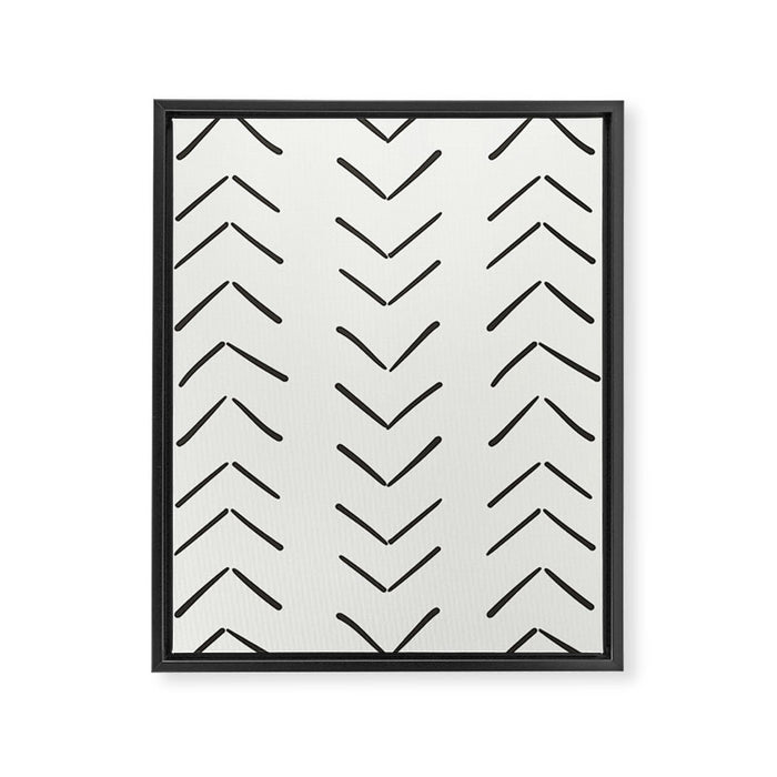 Boho Big Arrows in Cream Framed Canvas Print Gallery Image 1