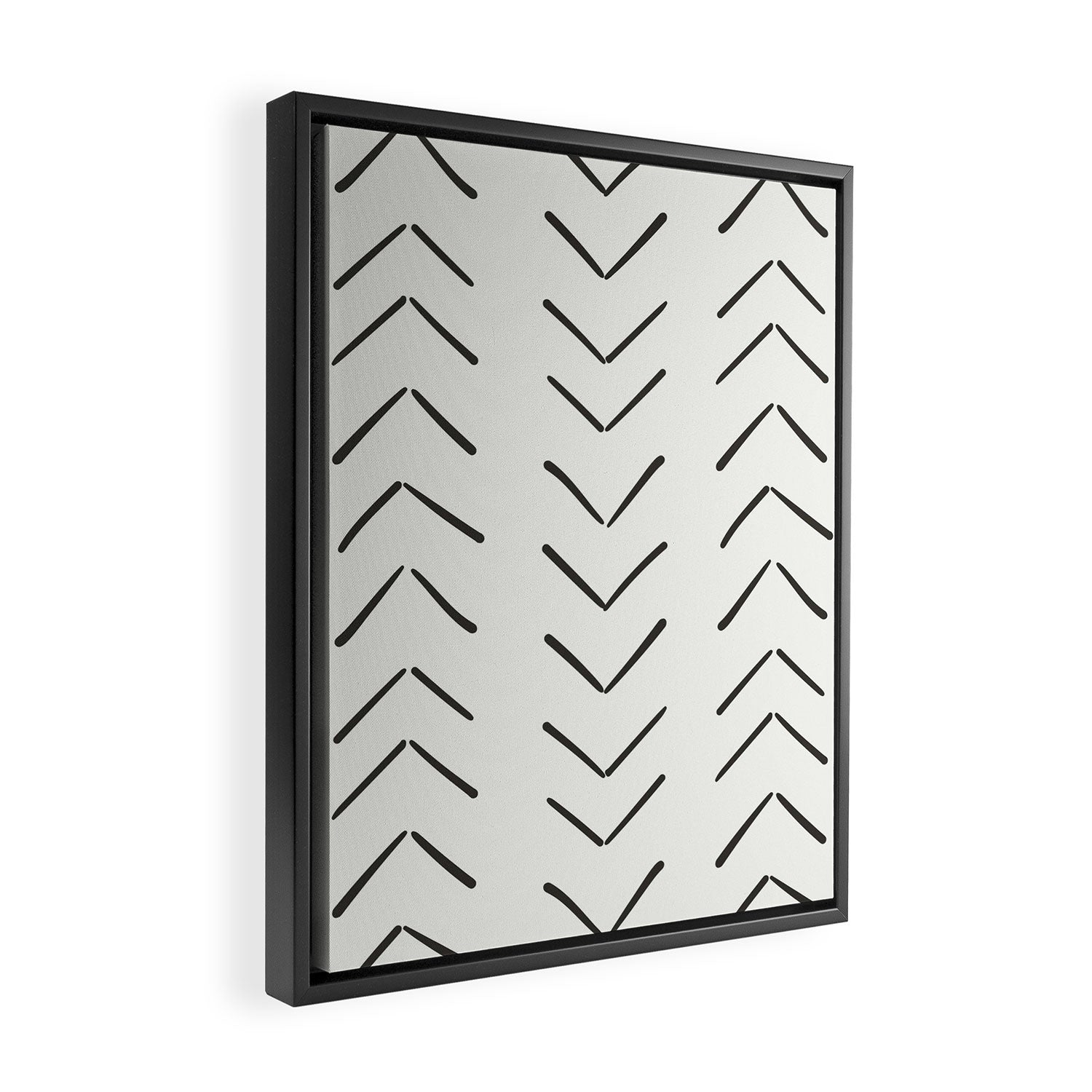 Boho Big Arrows in Cream Framed Canvas Print Gallery Image 2