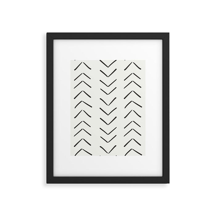 Boho Big Arrows in Cream Framed Art Print Gallery Image 1
